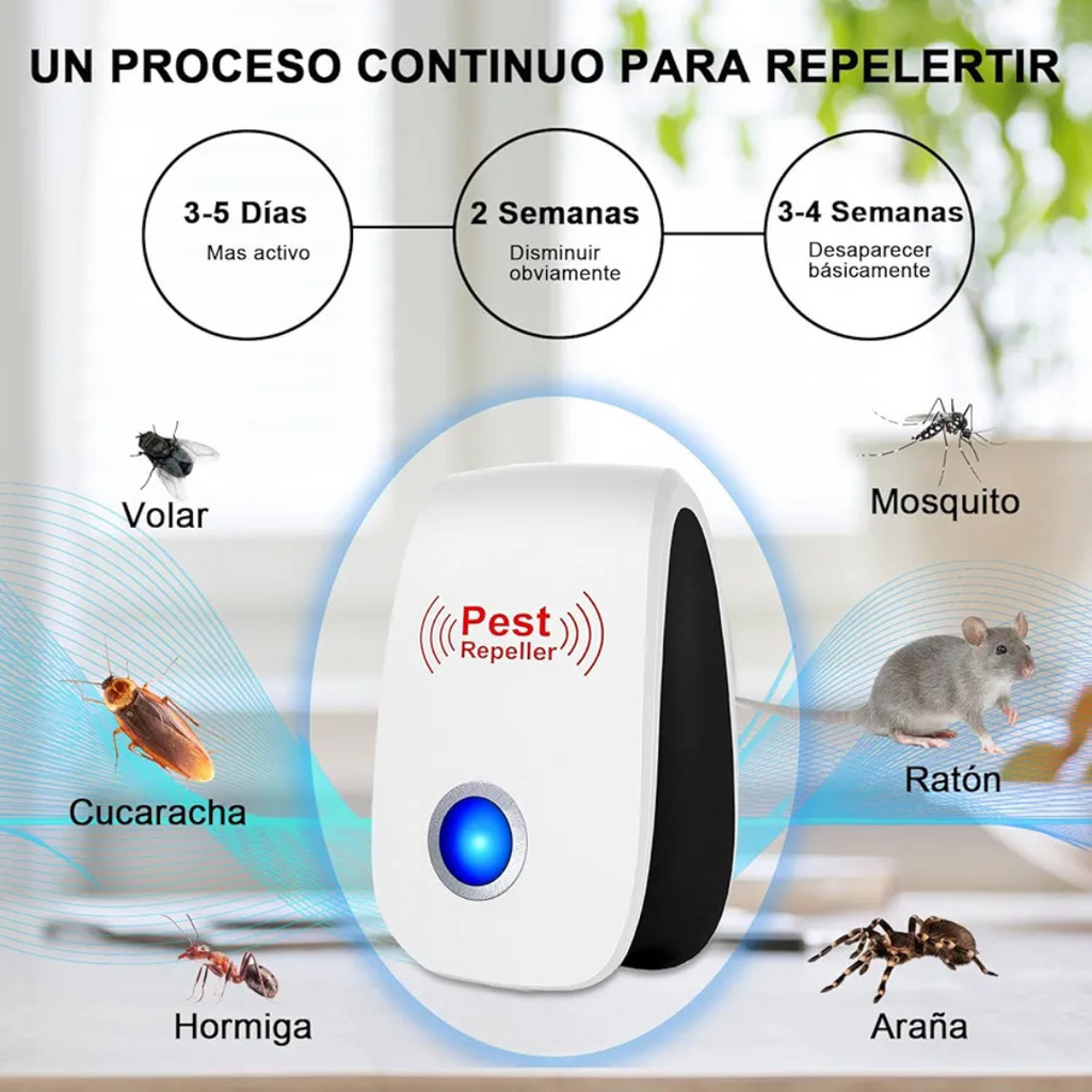 Repelente Ultrasonico Plagas Insectos
